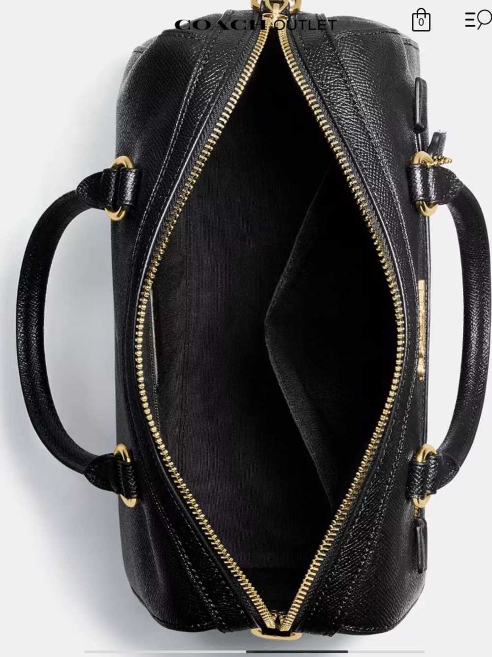 Coach Rowan Satchel with dual top handles and CB Strap Cross-grain Leather - Picture 13 of 14